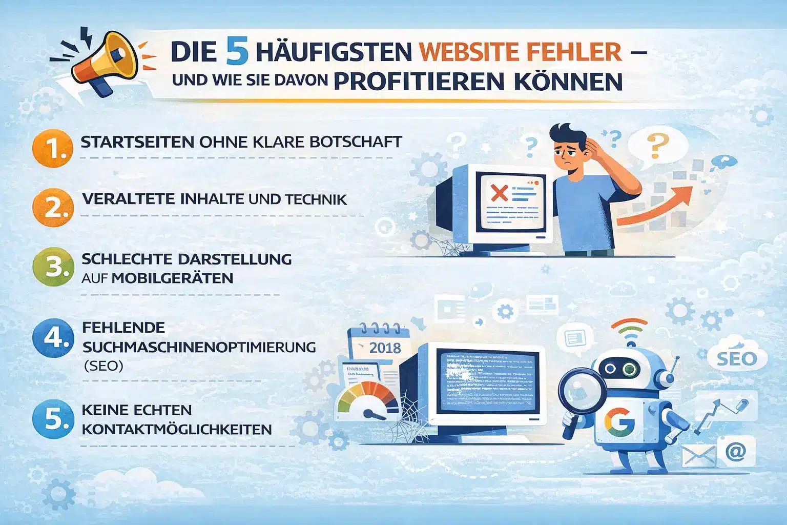 5 Website Fehler 