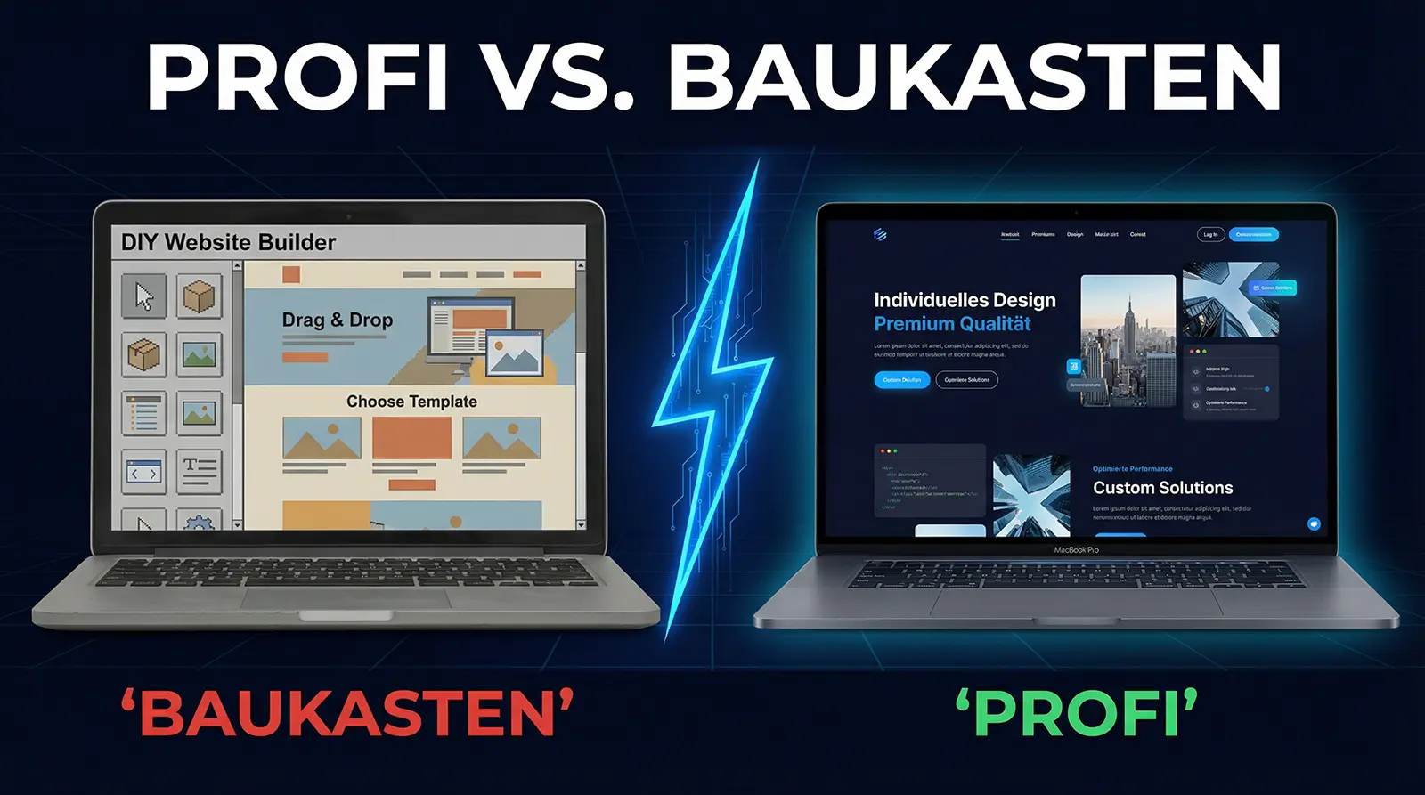 Profi vs. Website Baukasten: Warum DIY-Websites teurer sind, als Sie denken